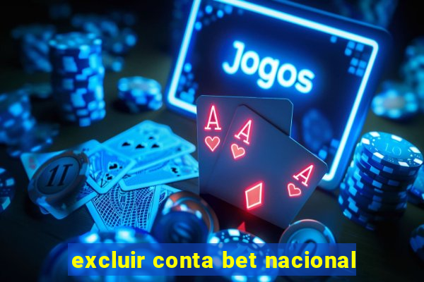 excluir conta bet nacional